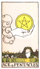 house: Ace of pentacles