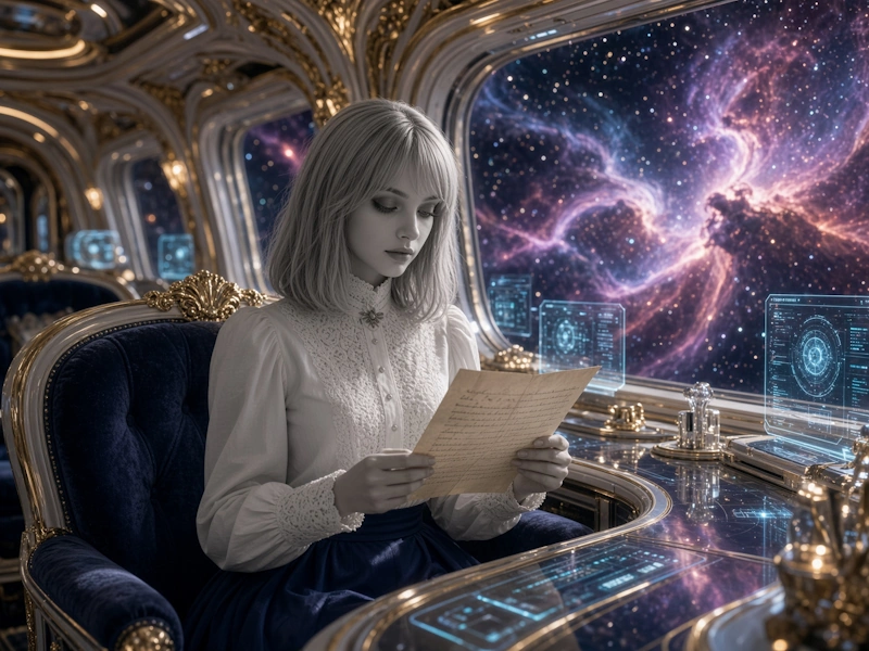 Nancy reads a letter